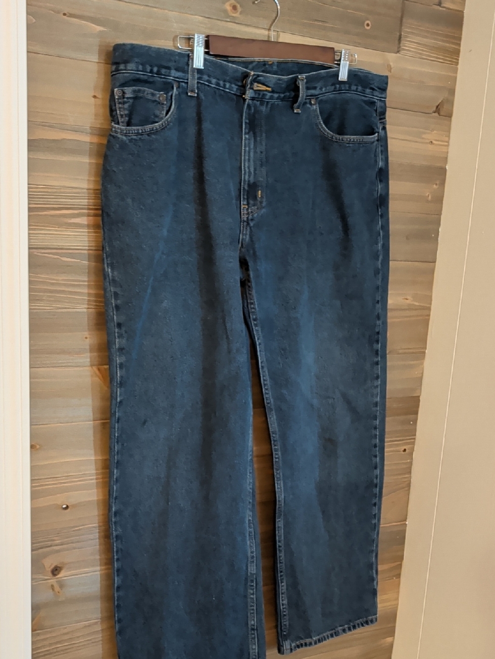 Faded Glory Men's Dark Blue Straight-Leg Jeans Size 40/32